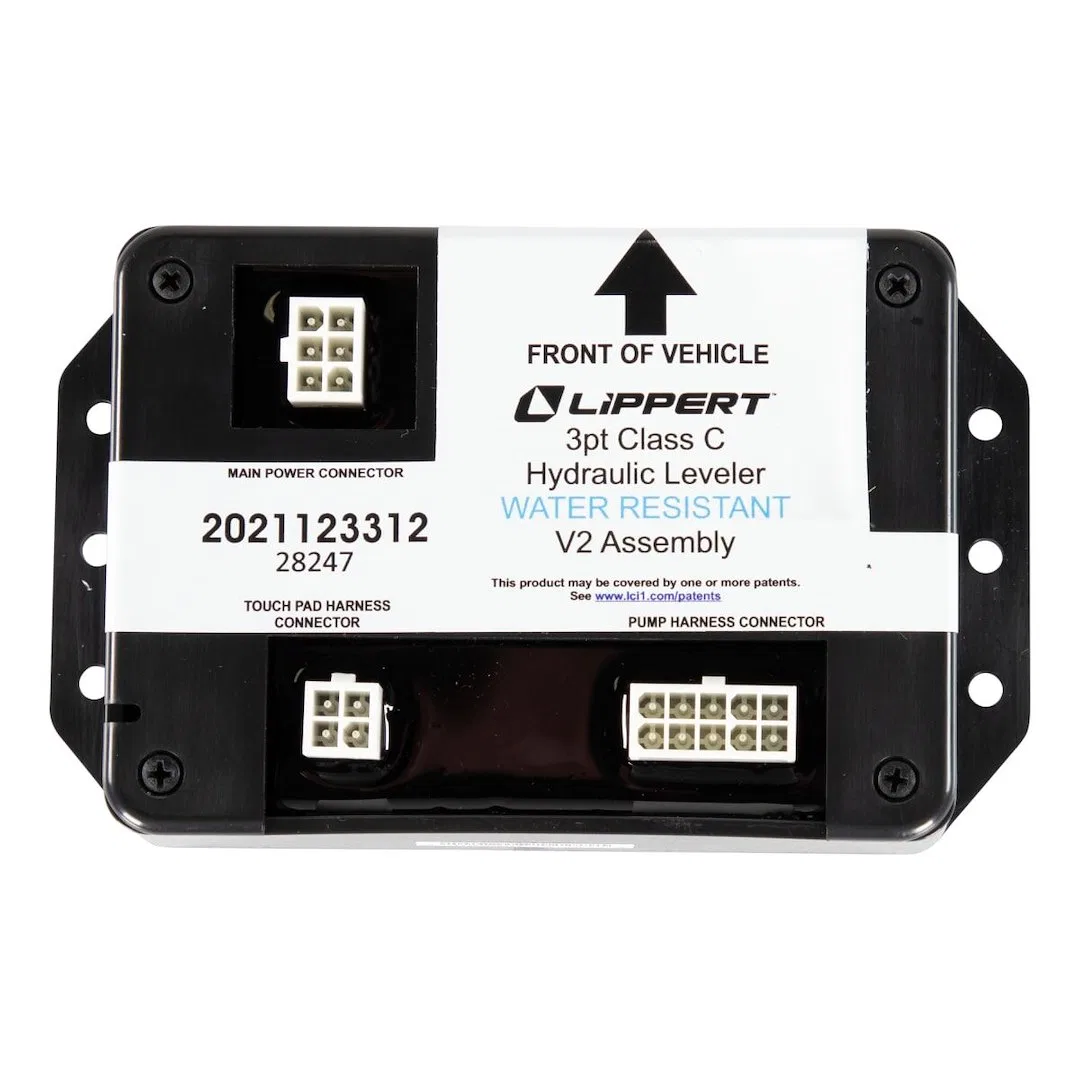 2021123312 – LIPPERT COMP Leveling System Control Unit, Use With Lippert 3 Point Class C Hydraulic Leveler Waterproof